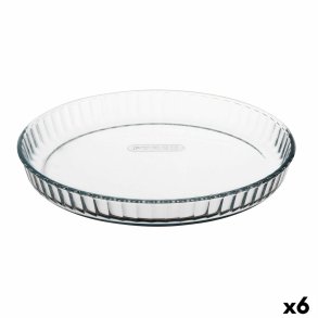 Kageform Pyrex Classic Vidrio Gennemsigtig Glas Flad Cirkulr 27,7 x 27,7 x 3,5 cm 6 enheder