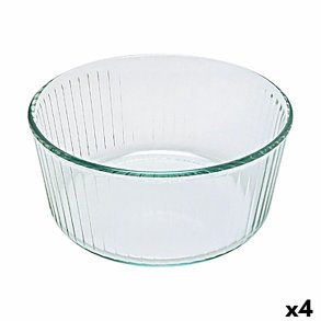 Bageform Pyrex Classic Souffl 21 x 21 x 10 cm Gennemsigtig Glas (4 enheder)