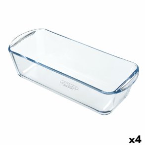 Bageform Pyrex Classic Vidrio Rektangulr Gennemsigtig 32 x 12 x 8 cm (4 enheder)