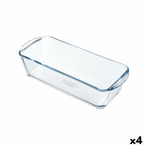 Bageform Pyrex Classic Vidrio Rektangulr Gennemsigtig Glas 28 x 11 x 8 cm (4 enheder)