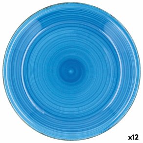 Flad Plade Quid Vita Azul Bl� Keramik � 27 cm (12 enheder)
