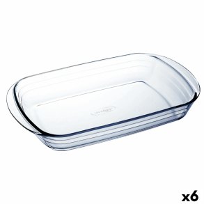 Ovn Fad � Cuisine Ocuisine Vidrio Gennemsigtig Glas Rektangul�r 35 x 22 x 6 cm (6 enheder)