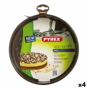 Bageform Pyrex Asimetria Cirkulr Metal 4 enheder 20 cm