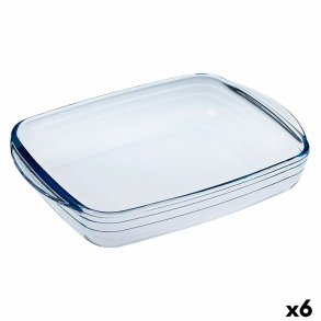 Rektangulr Form  Cuisine Ocuisine Vidrio Gennemsigtig Glas 23 x 15 x 5 cm Rektangulr (6 enheder)