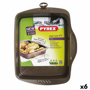 Ovn Fad Pyrex Asimetria Rektangul�r Metal 30 x 24 cm (6 enheder)