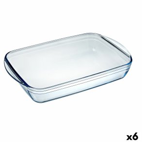 K�kkenspringvand Pyrex Classic 4,6 L 40,3 x 26,3 x 7,3 cm Gennemsigtig Glas (6 enheder)