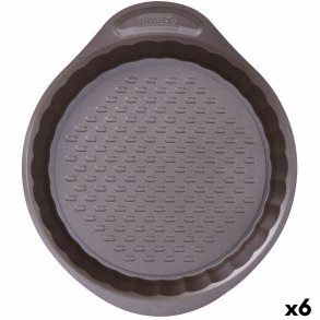 Bageform Pyrex Asimetria Cirkulr Sort 25 cm (6 enheder)