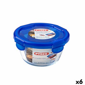 Hermetisk madkasse Pyrex Cook & go 15,5 x 15,5 x 8,5 cm Bl 700 ml Glas (6 enheder)