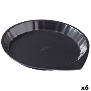 Kageform Pyrex Magic Sort Metal Flad Cirkulr  30 cm 6 enheder