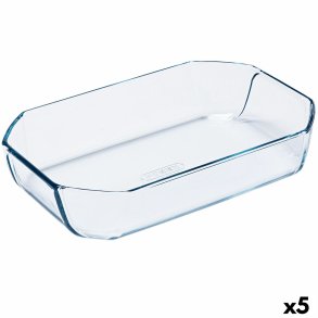Ovn Fad Pyrex Inspiration Gennemsigtig Glas Rektangul�r 30 x 20 x 6,45 cm (5 enheder)