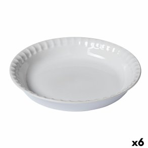 Kageform Pyrex Supreme Hvid Keramik Cirkulr 25,5 x 25,5 x 4 cm 6 enheder