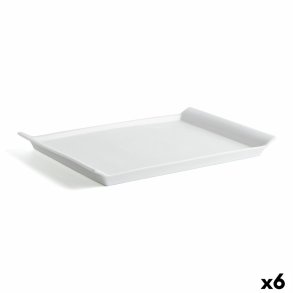 K�kkenspringvand Quid Gastro Fresh Rektangul�r Keramik Hvid (36 x 25 cm) (6 enheder)