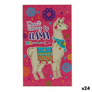 Dekorativt alterbillede Gift Decor 1 x 40 x 24 cm Lama (24 enheder)