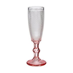 Champagneglas Vivalto PR05720ZD/BHA6 PINK Pink Gennemsigtig Glas 180 ml (6 enheder)