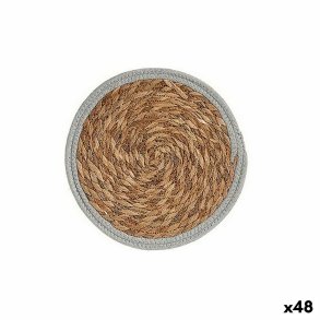 D�kkeserviet � 30 cm Natur Gr� Naturlig fiber (48 enheder)