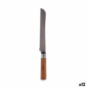 Savtakket kniv Kinvara KT116042B Bambus Rustfrit stl 2,8 x 2,5 x 32 cm (12 enheder)