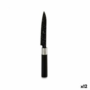 Kkkenkniv Kinvara KT11-5604M05 Sort Rustfrit stl Plastik 2,5 x 24 x 2,5 cm Marmor (12 enheder)