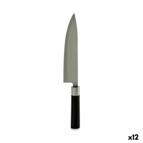 Kkkenkniv Kinvara KT11-5604S01 Sort Slvfarvet Rustfrit stl Plastik 5 x 33,5 x 2,3 cm (12 enheder)