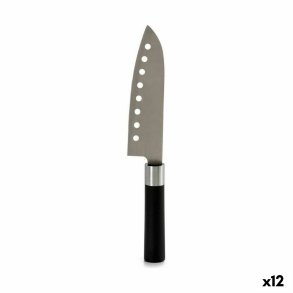 Kkkenkniv Kinvara KT11-5604S03 Sort Slvfarvet Rustfrit stl Plastik 5 x 30 x 2,5 cm (12 enheder)
