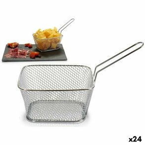 Kurv til pr�sentation af aperitiffer Kinvara 50687 S�lvfarvet Jern 24 x 13 x 11 cm (24 enheder)