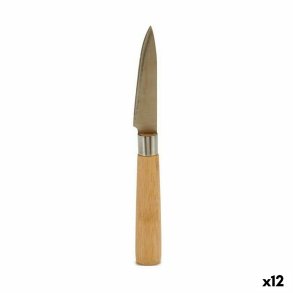 Skrllekniv Kinvara KT116042E Brun Slvfarvet Bambus Rustfrit stl 22 x 19,5 x 2 cm (12 enheder)