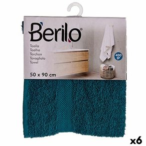 badelagen Berilo 89673 Bl 80 % bomuld 20 % Polyester 50 x 90 cm (6 enheder)