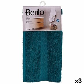 badelagen Berilo 89675 Bl 80 % bomuld 20 % Polyester 90 x 150 cm (3 enheder)