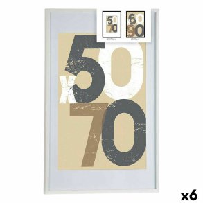 Fotoramme Gift Decor Hvid Plastik Tr MDF (6 enheder)
