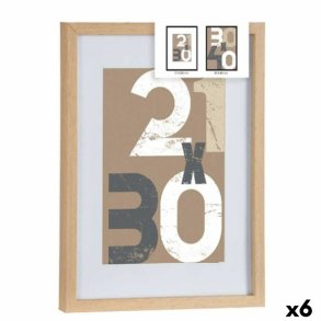 Fotoramme Gift Decor Natur Glas Tr MDF 30 x 40 cm (6 enheder)