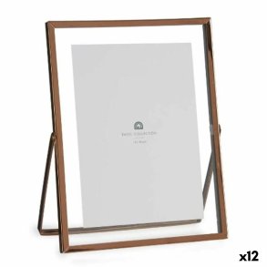 Fotoramme Kobber Metal Glas Plastik 18,5 x 1 x 23 cm (12 enheder)
