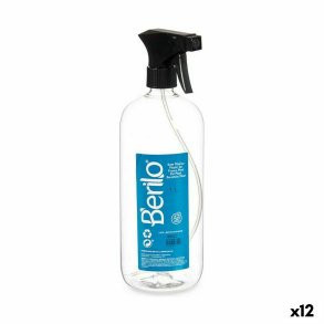 Sprayflaske Berilo SE1325 SE1325 Sort Gennemsigtig Plastik 1 L (12 enheder)