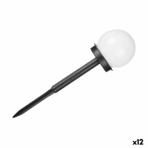 Bje Ibergarden 10 CM BALL 10 CM BALL Hvid Sort Plastik 10 x 34,5 x 10 cm 10 x 24,5 x 10 cm Krogla Sol opladning (12 enheder)