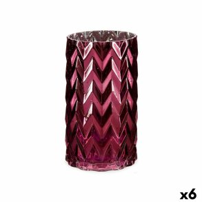 Vase Gift Decor V1220MMS-5 V1220MMS-5 Pink Krystal re (af hvede) Kobberstik 11,3 x 19,5 x 11,3 cm (6 enheder)