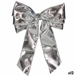 Lasso Krist+ HJ112096 Slvfarvet 30 x 4 x 20 cm Julepynt (12 enheder)