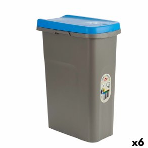 Papirkurv Stefanplast Bl Gr Plastik 25 L (6 enheder)