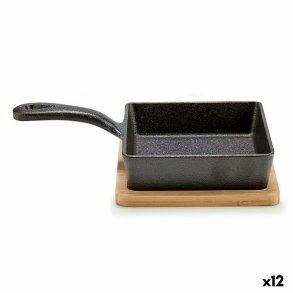Pande til servering af aperitiffer Kinvara 1277SJ5076 Brun Gr� 23,7 x 6,3 x 14 cm Stegepande (12 enheder)