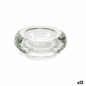 Lyseholder Gift Decor CH00559 CH00559 Gennemsigtig Glas 6,5 x 2,5 x 6,5 cm (12 enheder)