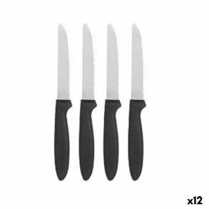 Knivst Kinvara CN-KT172244F Sort Slvfarvet Rustfrit stl Plastik 19,5 cm (12 enheder)