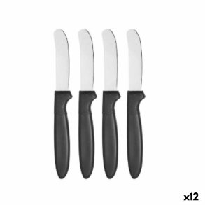 Knivst Kinvara CN-KT172244E Sort Slvfarvet Rustfrit stl Plastik 17 cm (12 enheder)