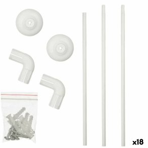 Brusestang Berilo B0769 Hvid Aluminium 90 x 90 cm Brusebadsforhng (18 enheder)