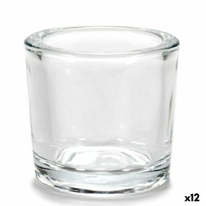 Lyseholder Gift Decor CH00667 CH00667 Gennemsigtig Glas 6,5 x 6 x 6,5 cm (12 enheder)