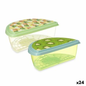 Madkasse Leknes TP581-2 Plastik Ananas Kiwi 23 x 8 x 13 cm Frugt (24 enheder)