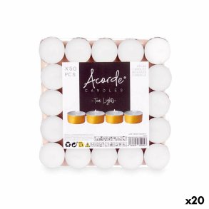 Lysst Acorde 62372-GOLD Tea Lights Hvid Gylden (20 enheder)