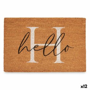 Drmtte Hello Hvid Natur 60 x 1 x 40 cm (12 enheder)