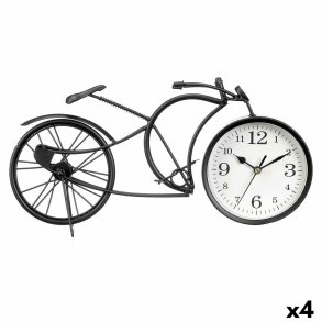 Namizna ura Cykel Sort Metal 40 x 19,5 x 7 cm (4 enheder)