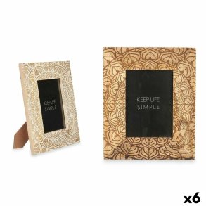 Fotoramme Hvid Brun Mangotr Buddha 22,3 x 28 x 1,5 cm (6 enheder)