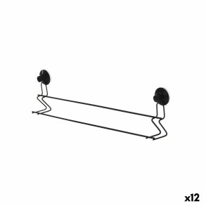 Hndkldestativ Berilo CN-W6753-3P Sort Stl ABS 54 x 15 x 6,5 cm Dobbelt (12 enheder)