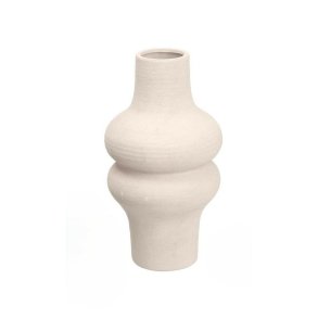 Vase Gift Decor 20034-WH 20034-WH Hvid Keramik 18 x 34,5 x 18 cm