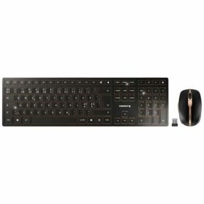 Tastatur og mus Cherry JD-9100PN-2 Sort Spansk qwerty