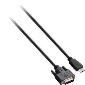 HDMI til DVI-kabel V7 V7E2HDMIDVID-02M Sort 2 m